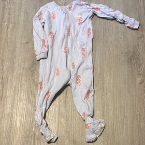 Pekkle Seashell & Seahorse Kids Footie Pajamas